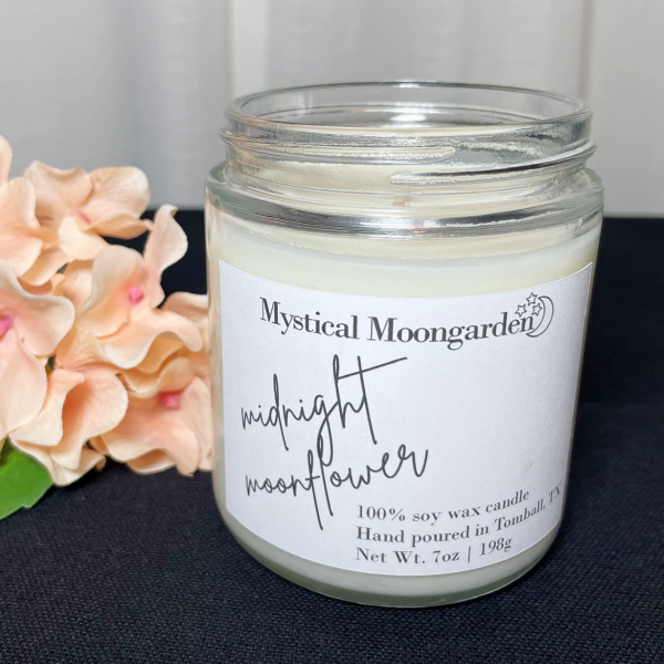 Midnight Moonflower Soy Candle